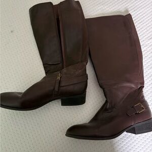 Chaps Rich Brown Heeled Boots